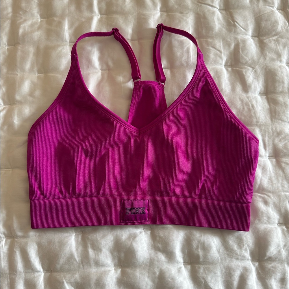 PINK Victoria's Secret Magenta Sports Bra